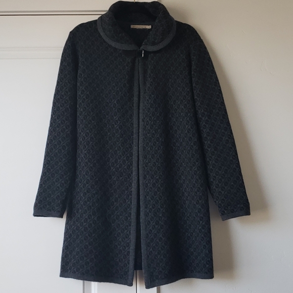 Chiaramente Made in Italy Wool Long Sweater Coat - Picture 3 of 14